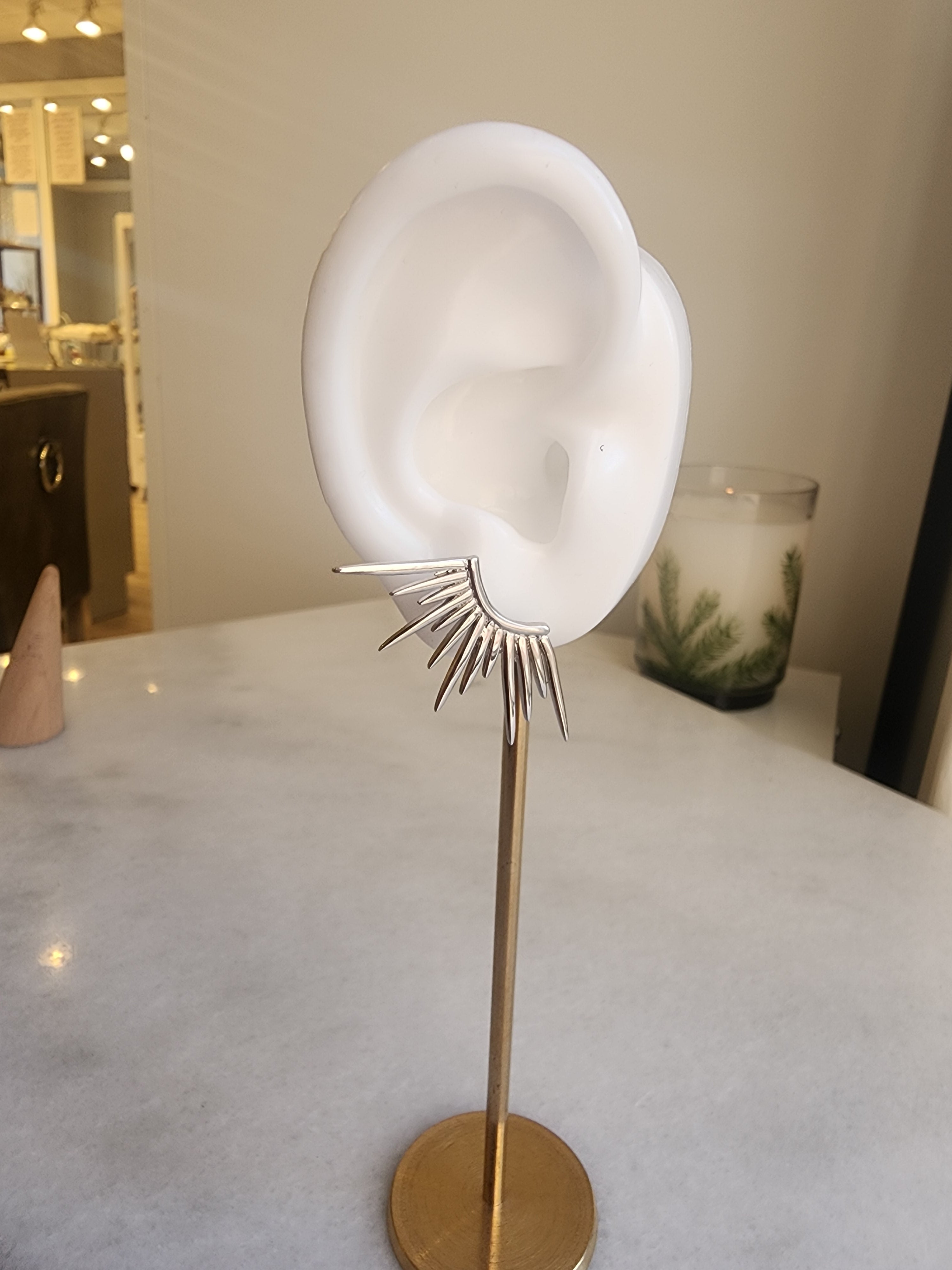 Sterling Silver Burst Earrings