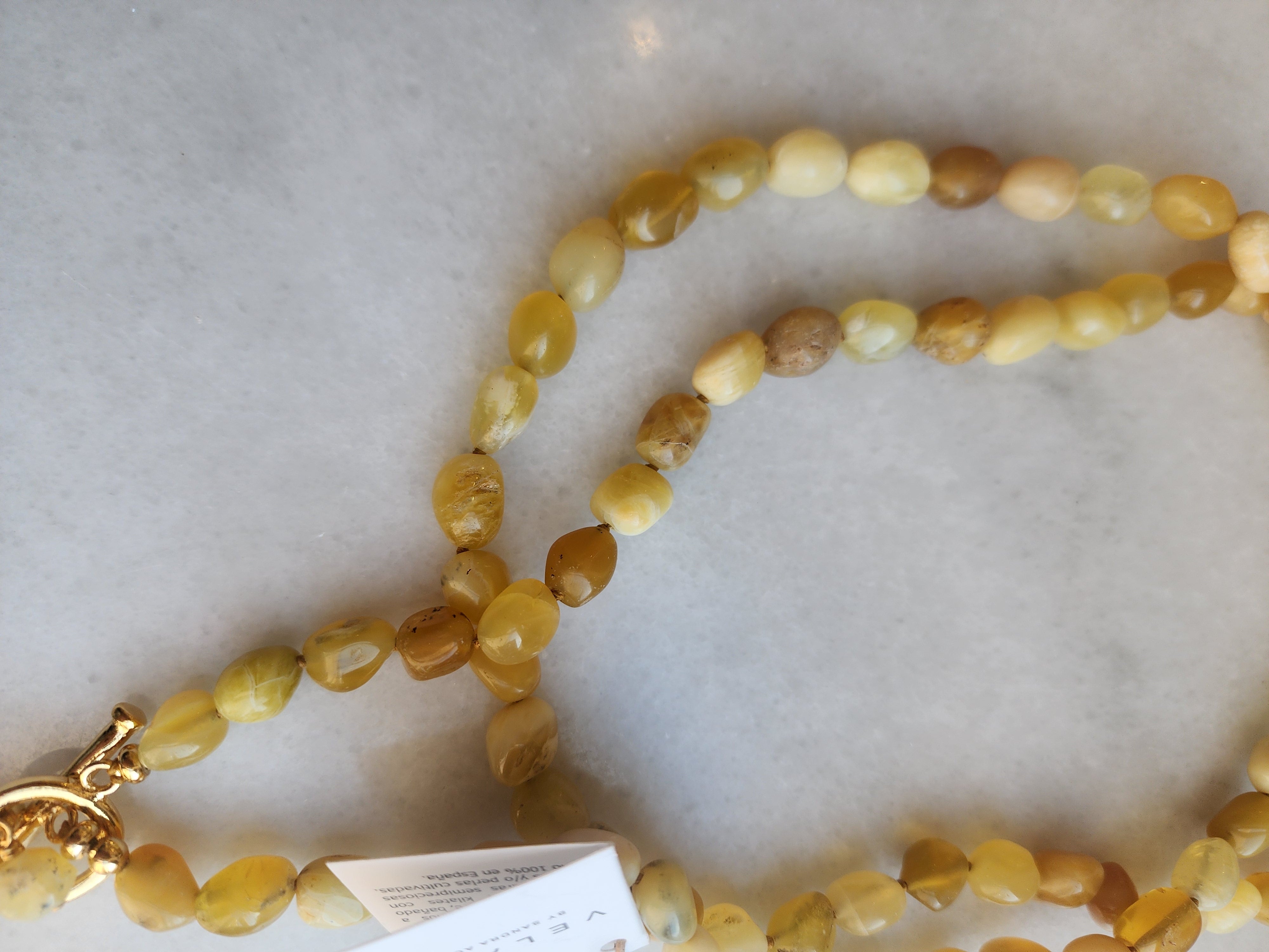 Velatti Yellow Opal Necklace