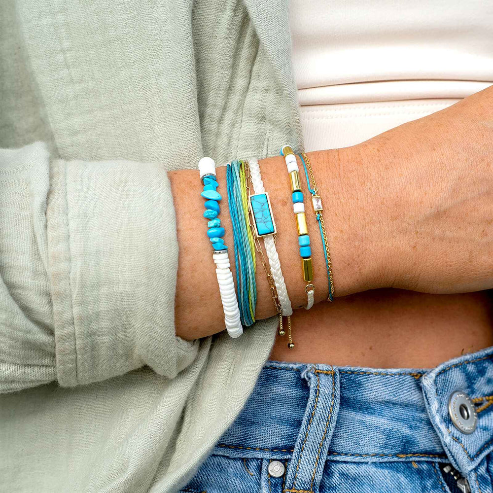 Pura Vida Tulum Gold Charm Bracelet