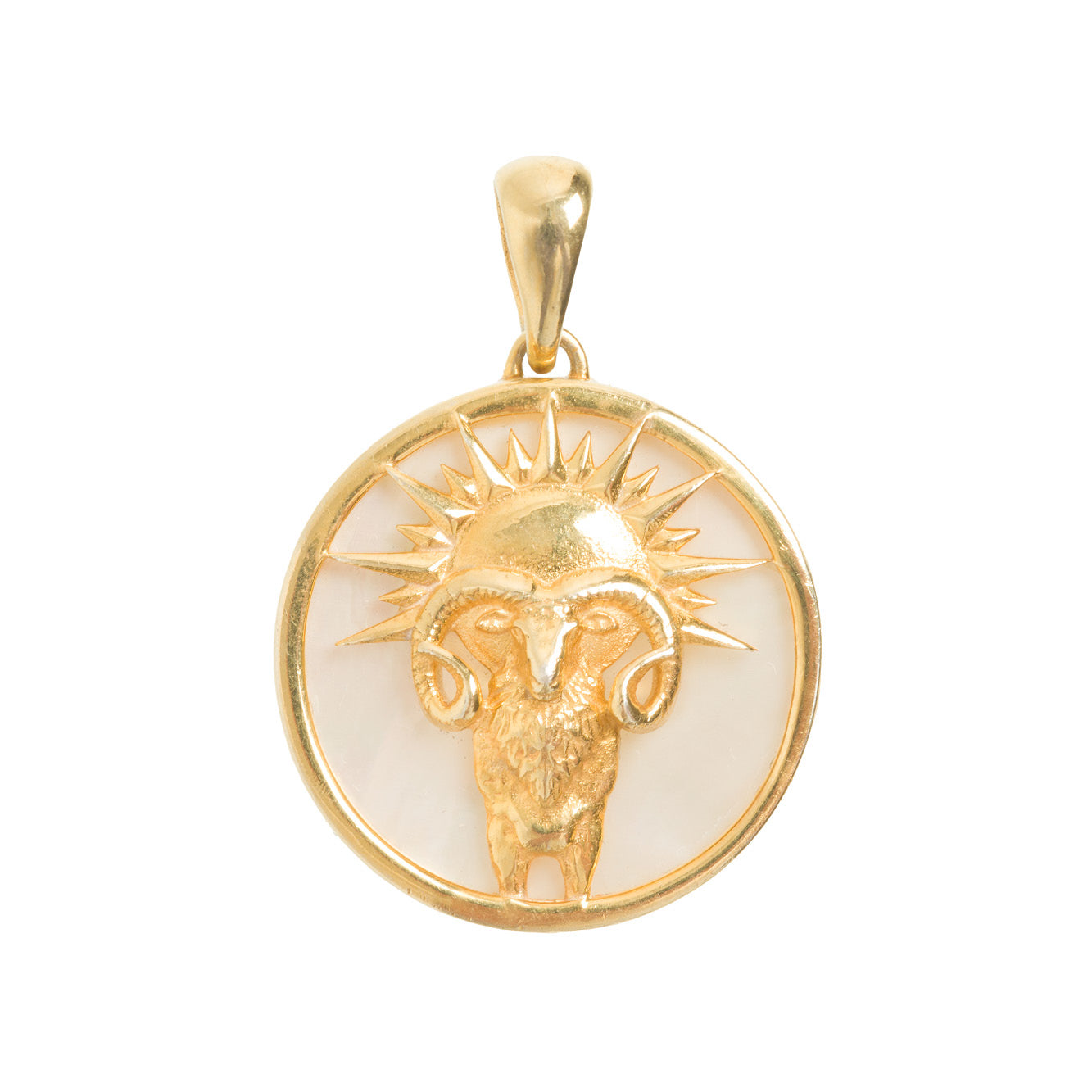 Freya Rose  - Aries, Gold Zodiac Necklace