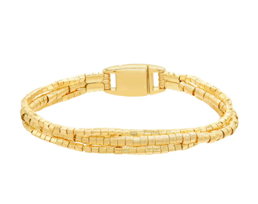 Marcia Morgan - Manya Gold Beaded Bracelet