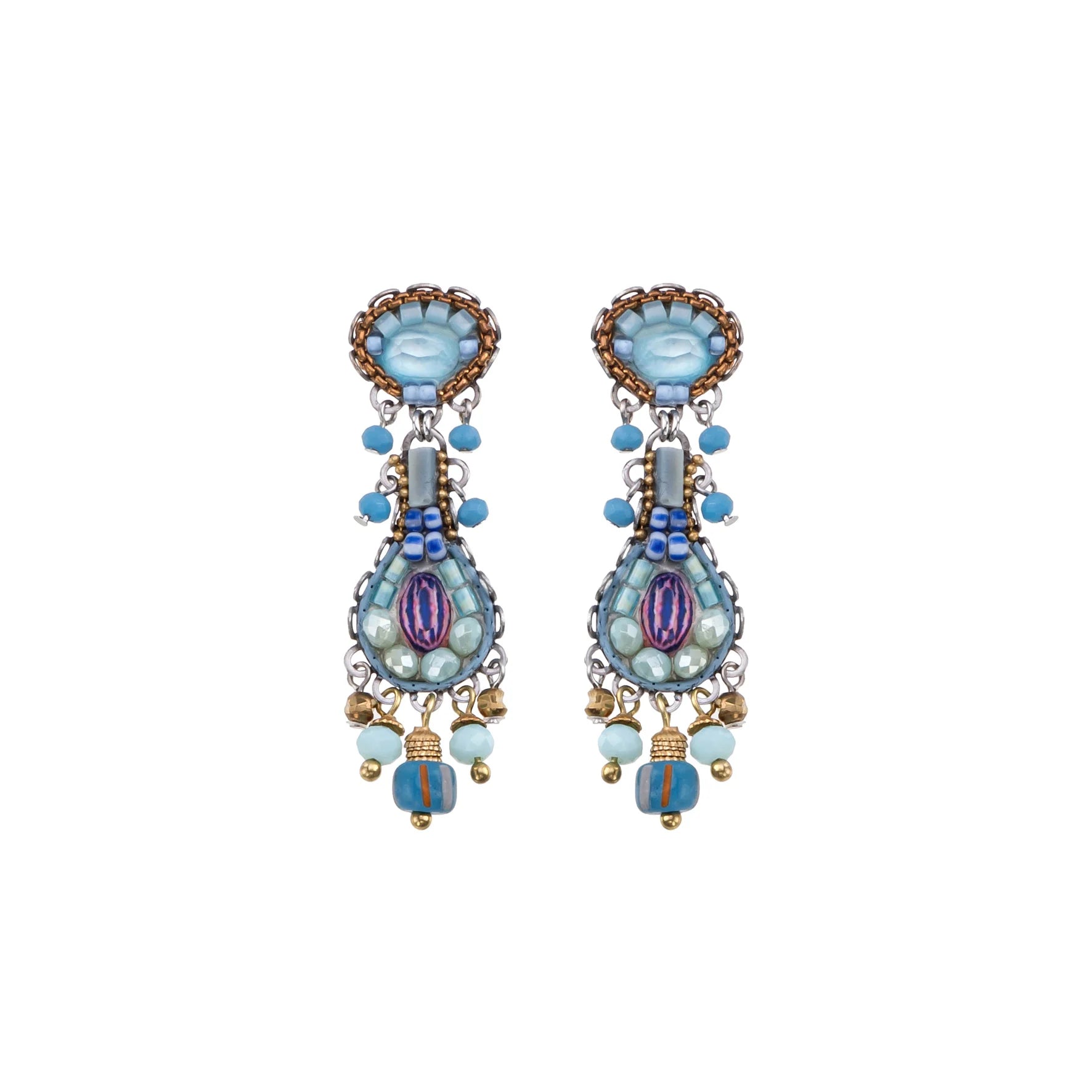Ayala Bar Blue Bird Earrings - Flamingo