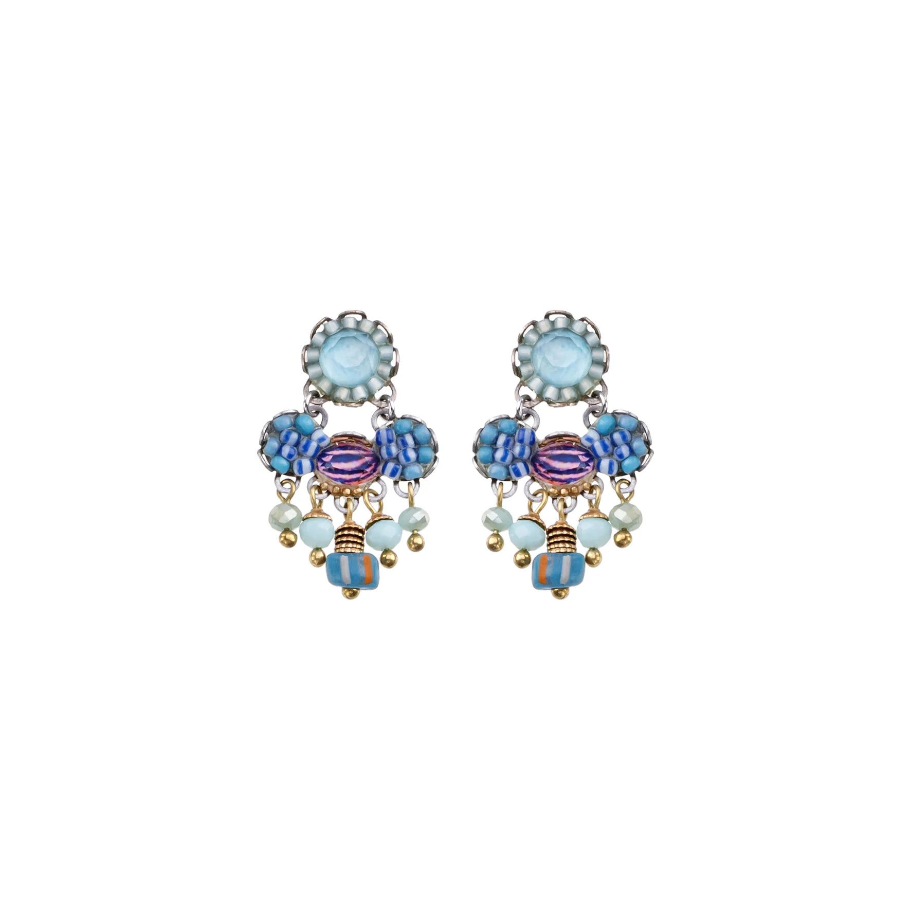 Ayala Bar Blue Bird Earrings - Swan