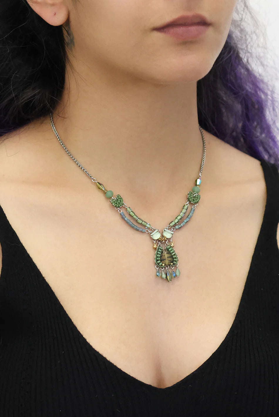 Ayala Bar - Eucalyptus Set - Meadow Necklace