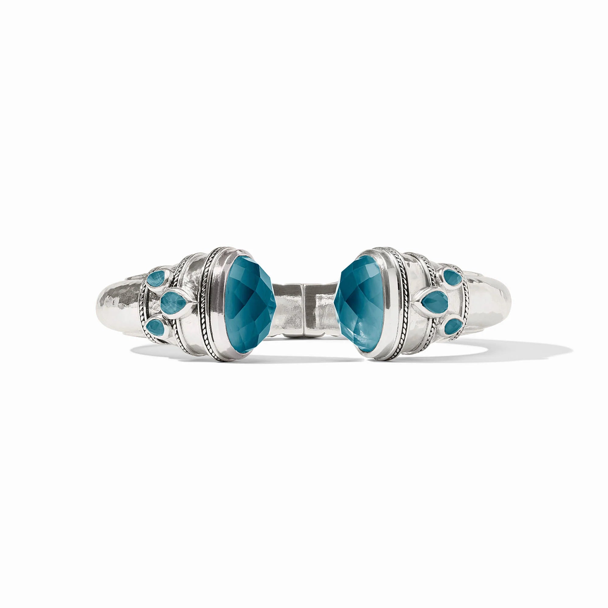 Julie Vos Cannes Cuff Silver - Iridescent Montana Blue