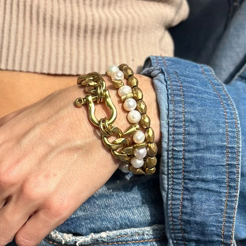 Rachel Nathan Chain: Classic Shackle Bracelet (Large)