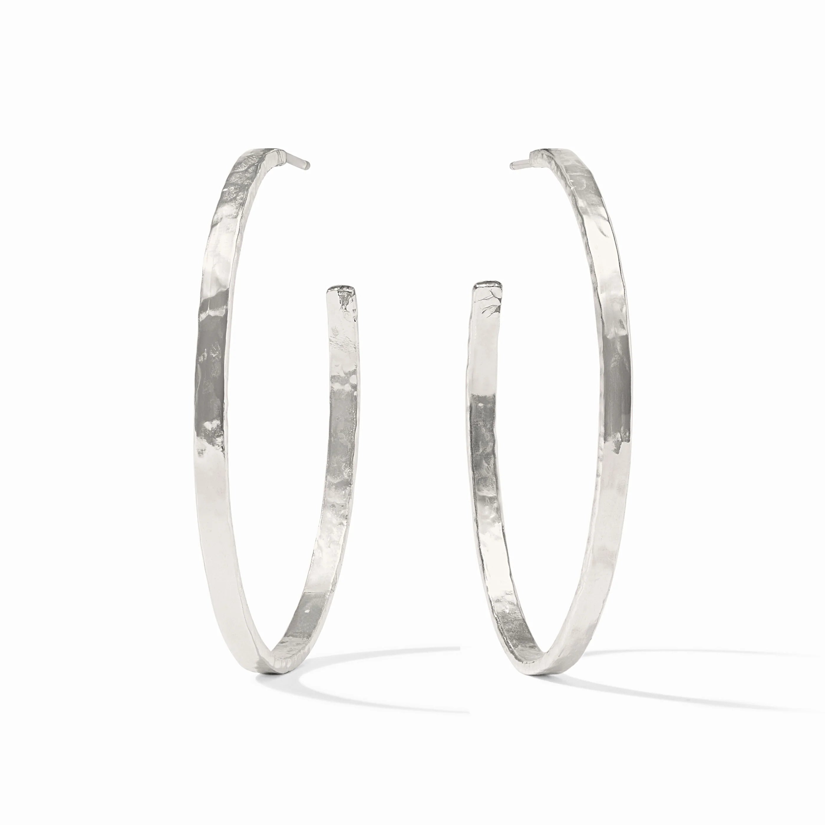 Julie Vos Crescent Hoop Silver - Extra Large