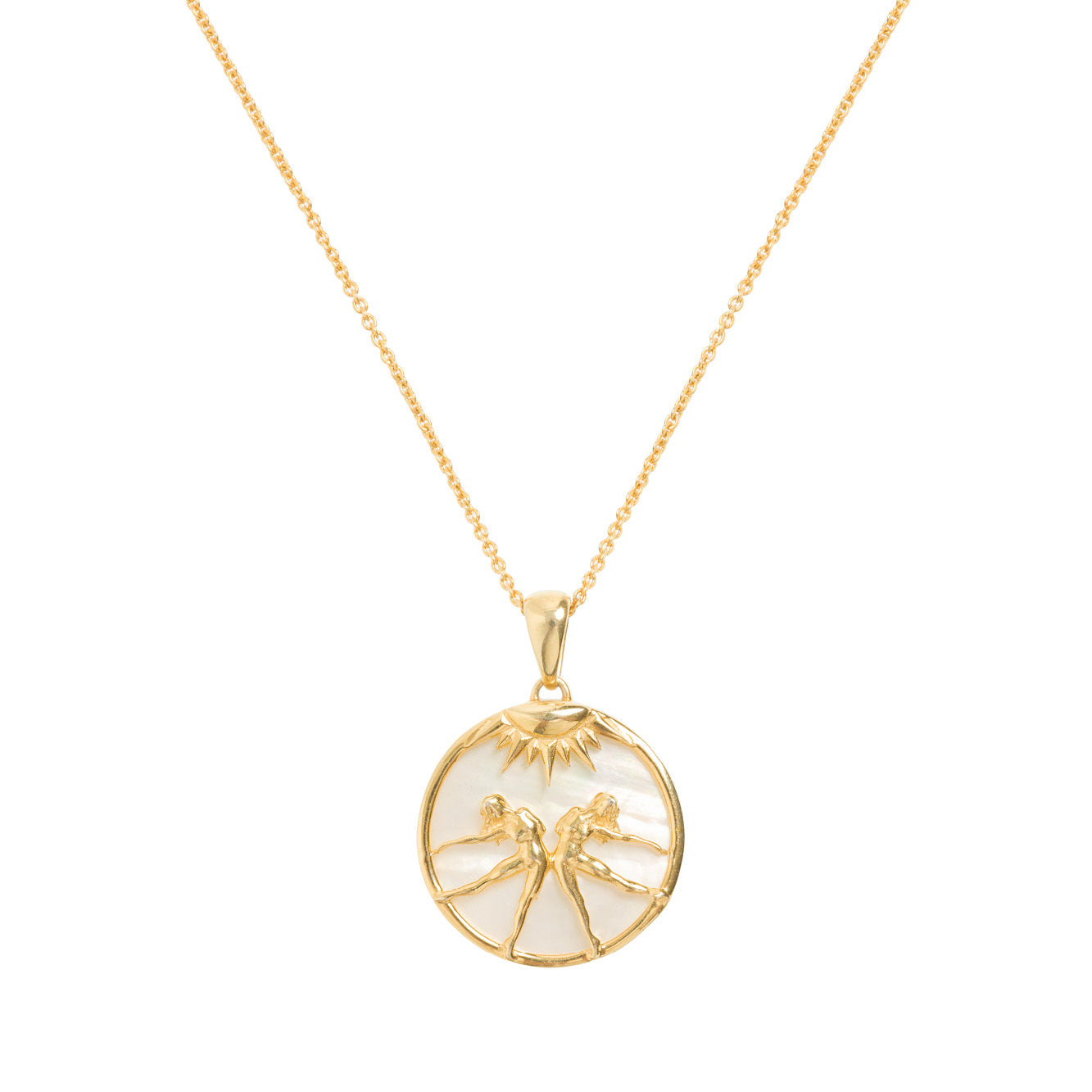 Freya Rose  - Gemini, Gold Zodiac Charm