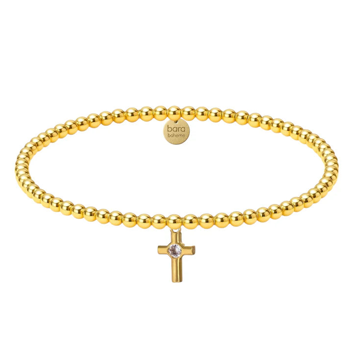 Gold Filled Beaded Bracelet Stack - San Diego