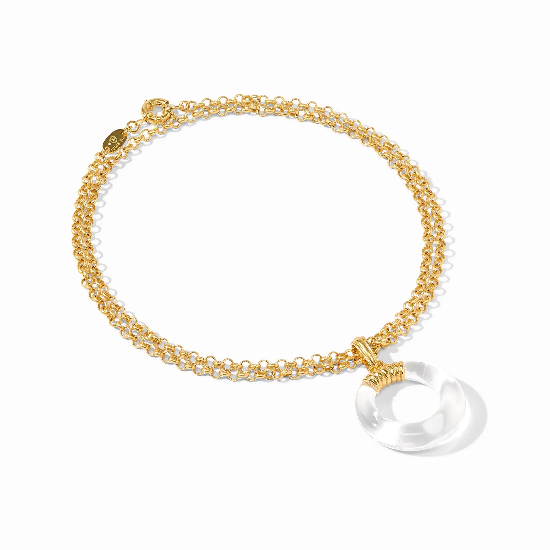 Julie Vos Madison Statement Pendant - Clear