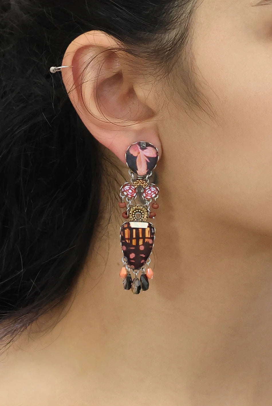 Ayala Bar - Rosy Clay Set - Veloura Earrings