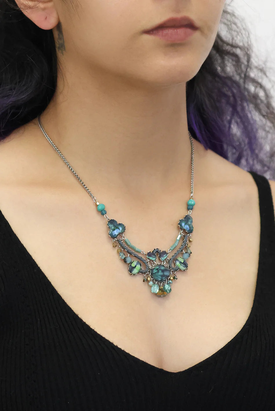 Ayala Bar - Emerald Reflection Set - Virentia Necklace