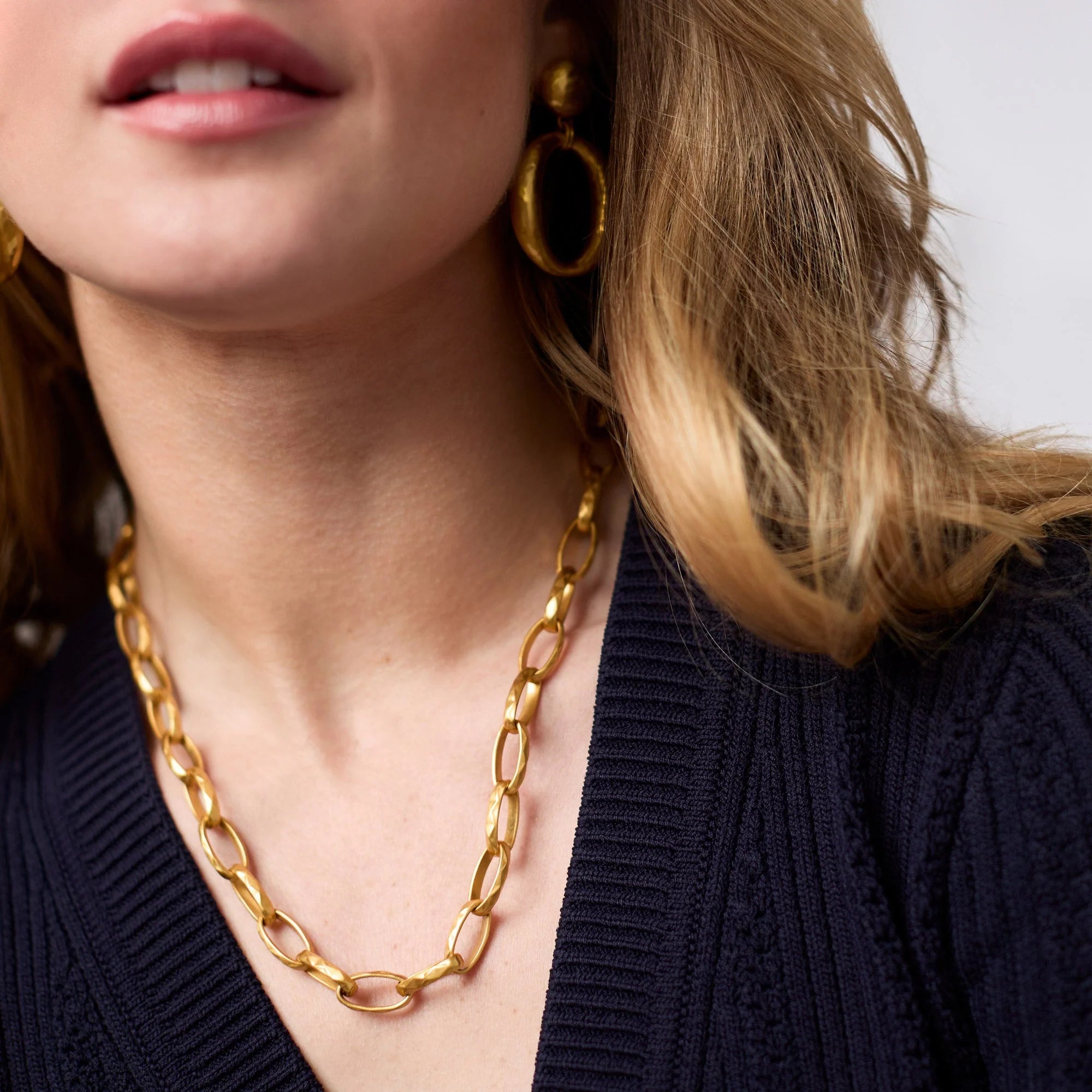 Julie Vos Solara Link Necklace - Gold