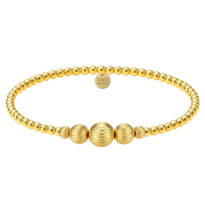 Gold Filled Beaded Bracelet Stack - The Hamptons