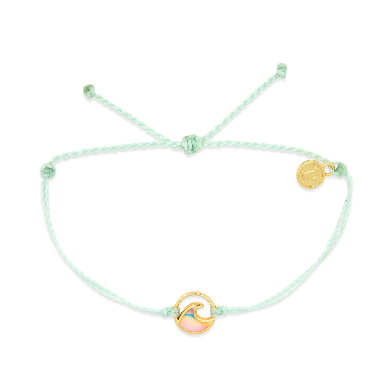 Pura Vida Ombre Wave Gold Charm Bracelet in Blue