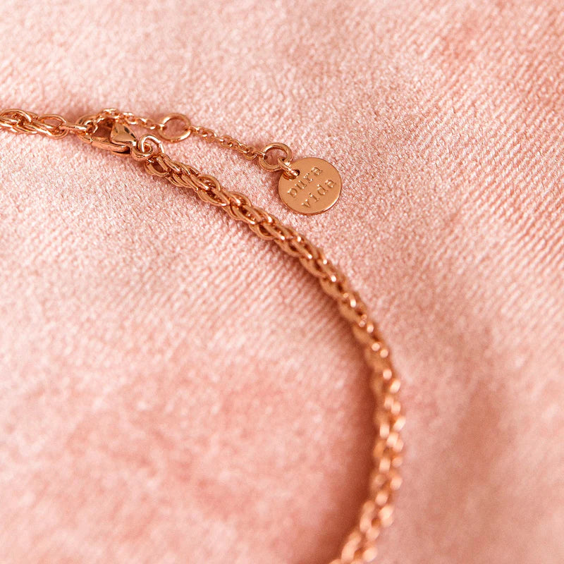 Pura Vida Twisted Rope Chain Anklet