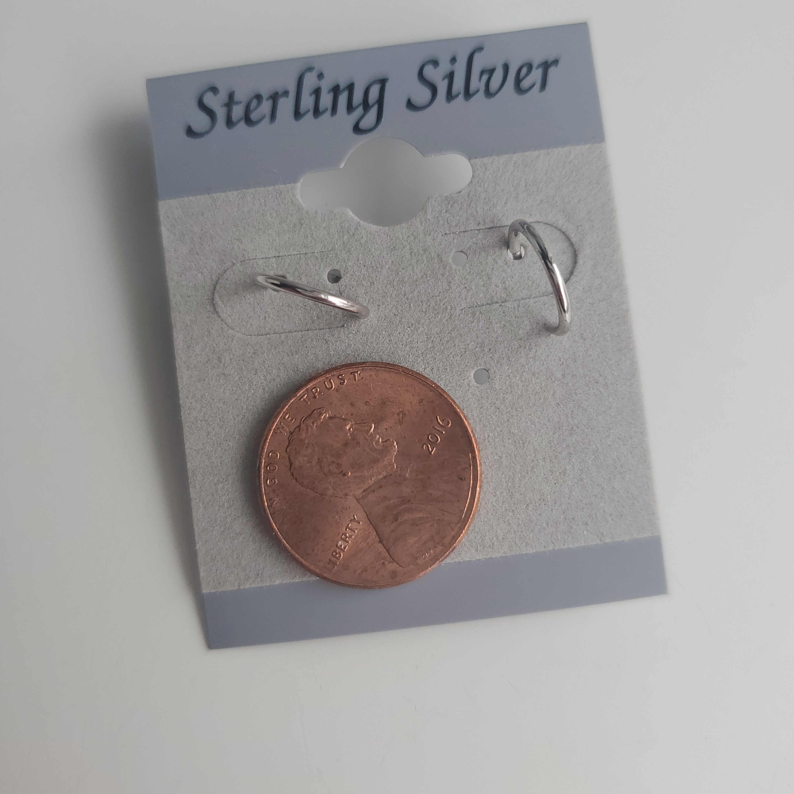 Sterling Silver Thin Small Hoop