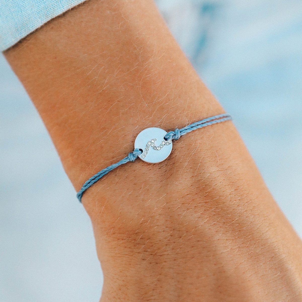 Pura vida wave charm bracelet clearance