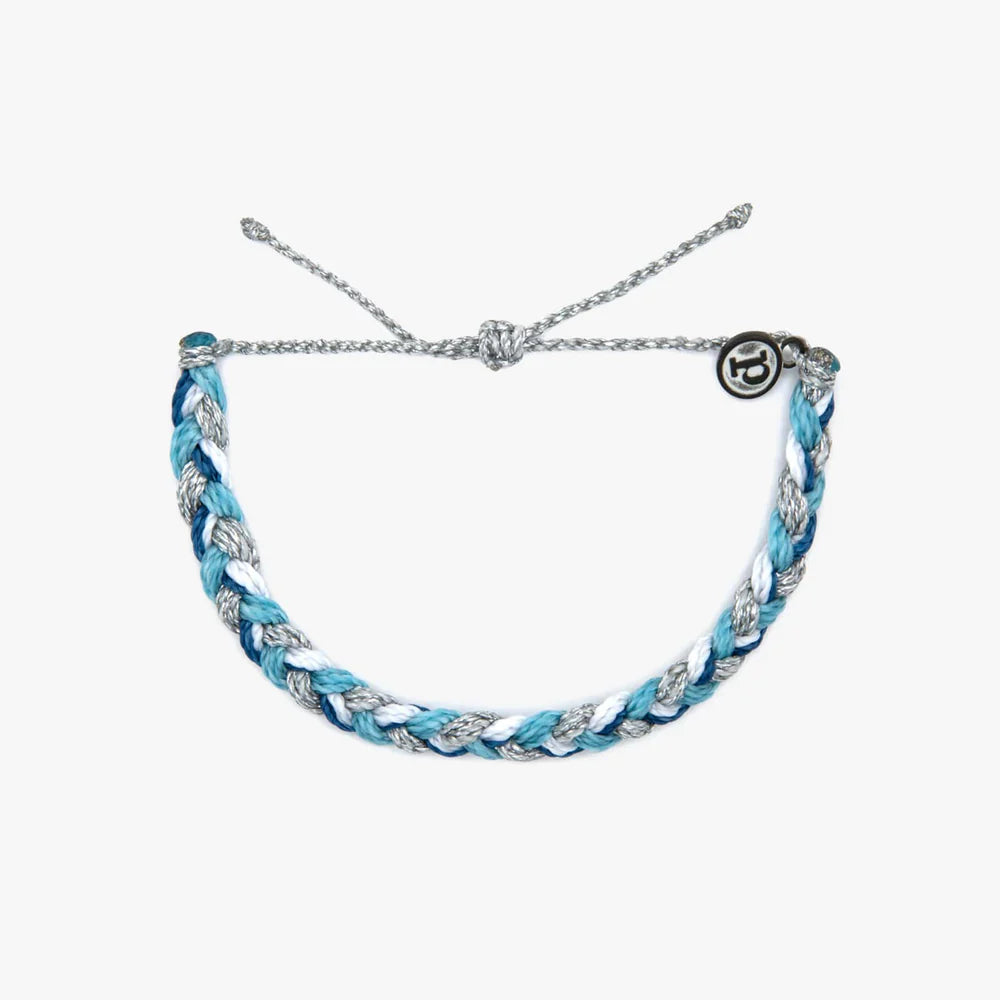 Pure Vida Silver Surf Braided Bracelet