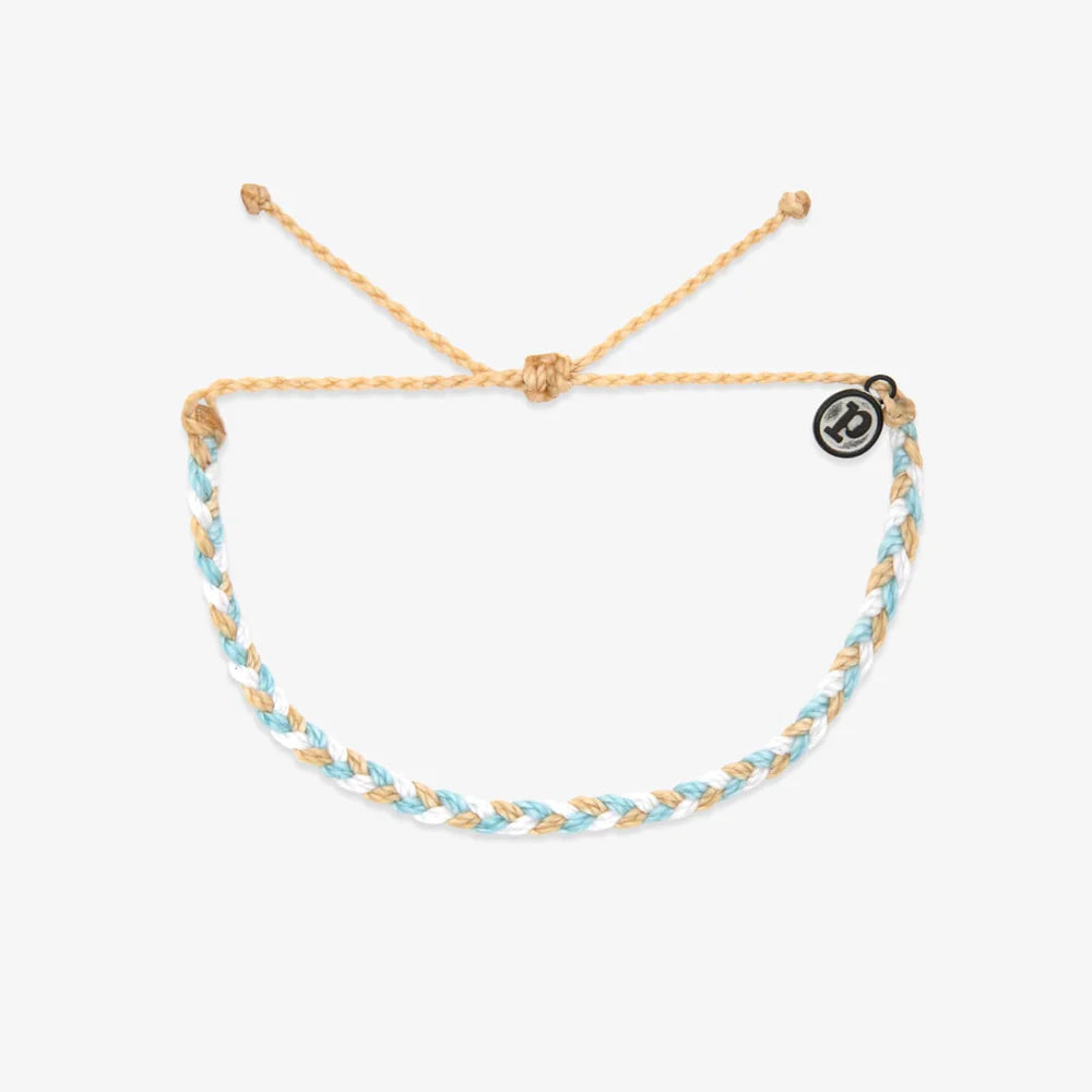 Pure Vida Calm Shores Mini Braided Bracelet