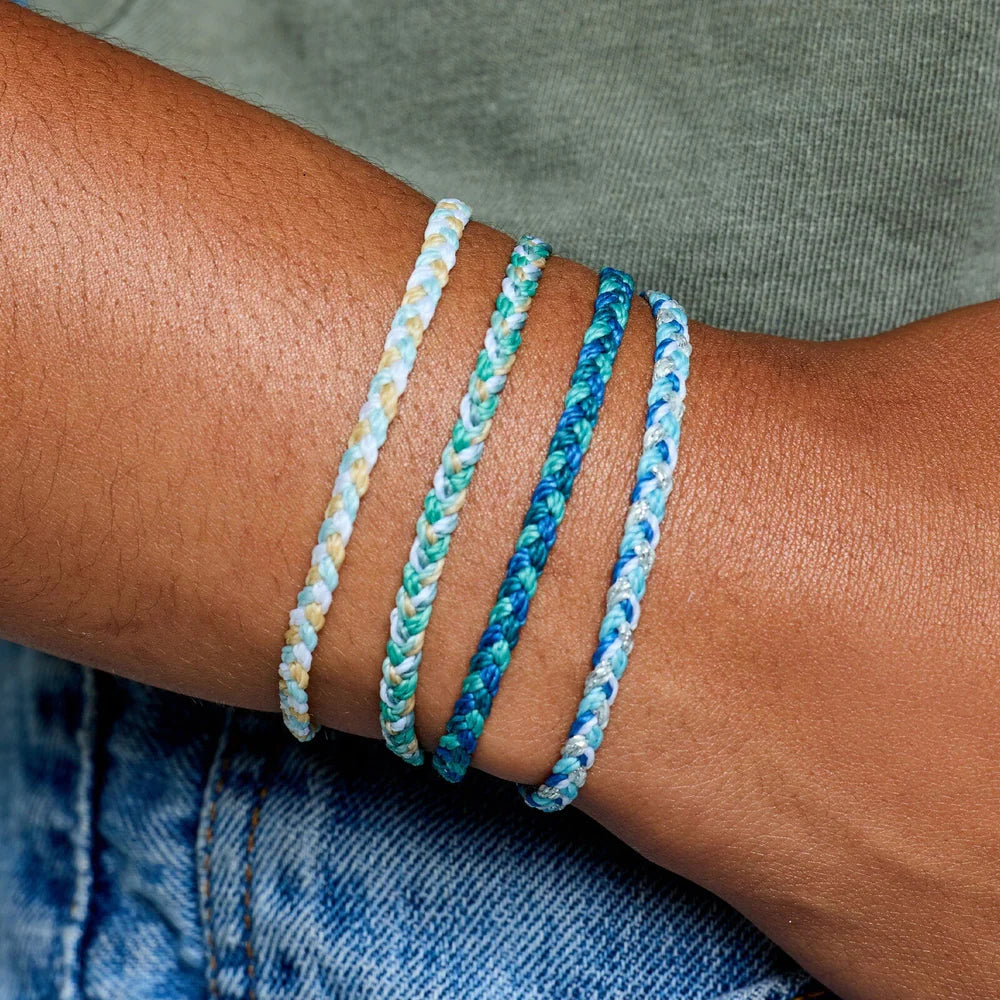 Pure Vida Ocean Mist Mini Braided Bracelet