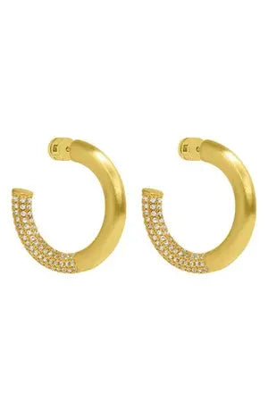 Dean Davidson signature pavé hoop earrings