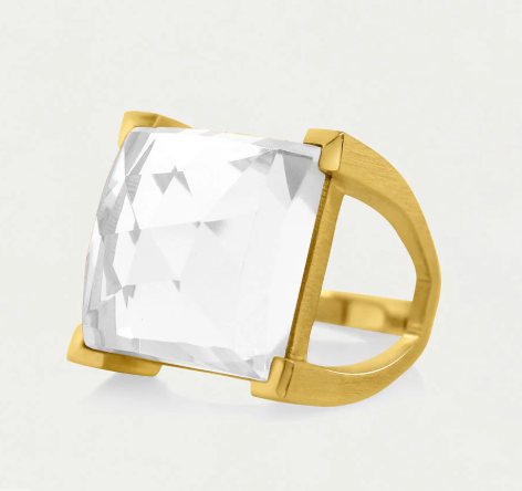 Dean Davidson Gold Plaza Ring - Crystal Quartz