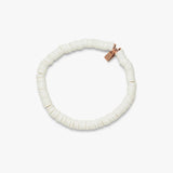 Pura Vida Pastel Disc Stretch Bracelet - White