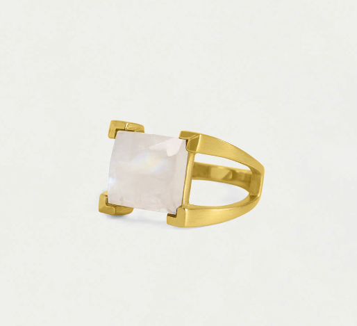 Dean Davidson Mini Plaza Ring - Rainbow Moonstone