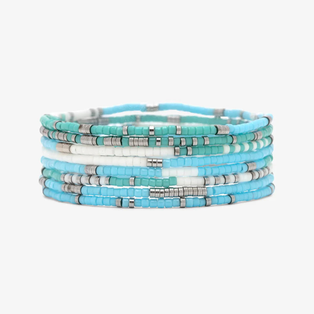 Pure Vida Seafoam Dream Stretch Bracelet Set of 8