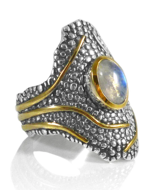 Sikara and Co. Jungle Trek Ring White Moonstone