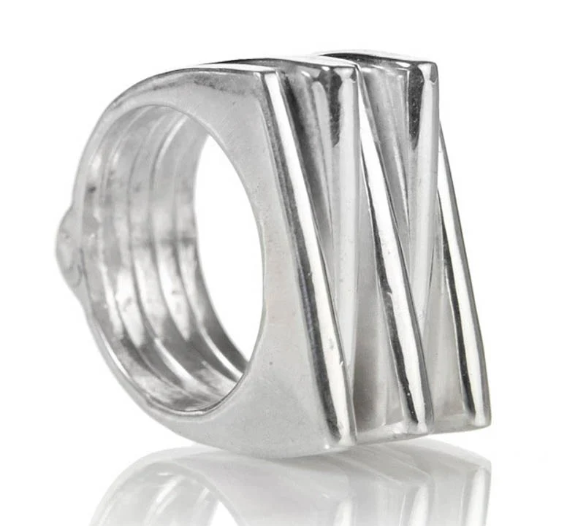 Sikara and Co. Art Deco Five Stacked Ring