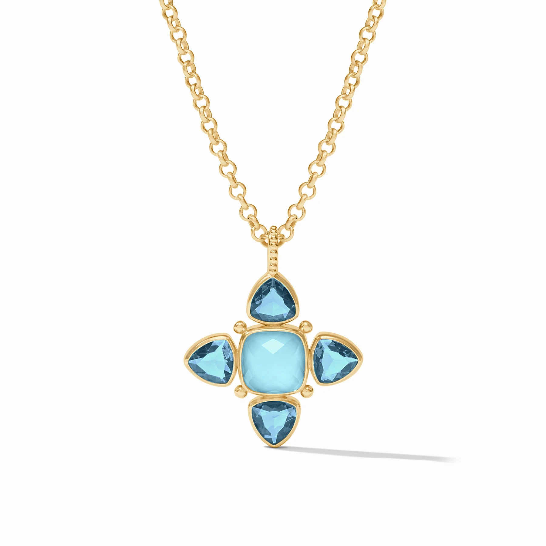 Julie Vos Aquitaine Pendant Iridescent Capri Blue