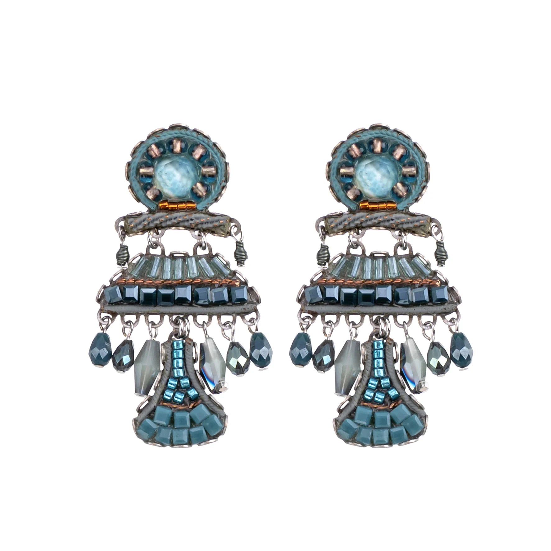 Ayala Bar Blue Dangling Earrings Moonlight Set