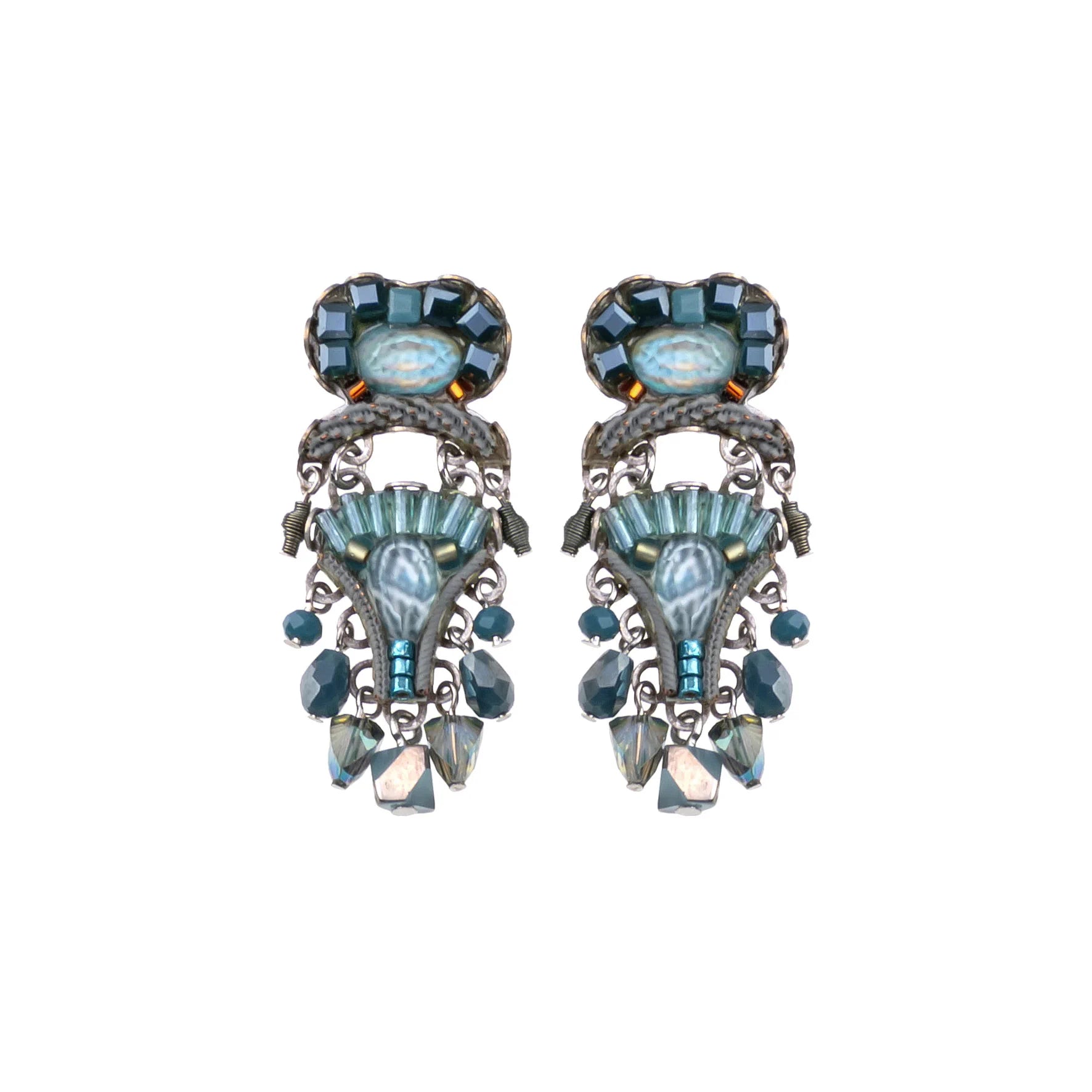 Ayala Bar Blue Beaded Earrings Moonlight Set