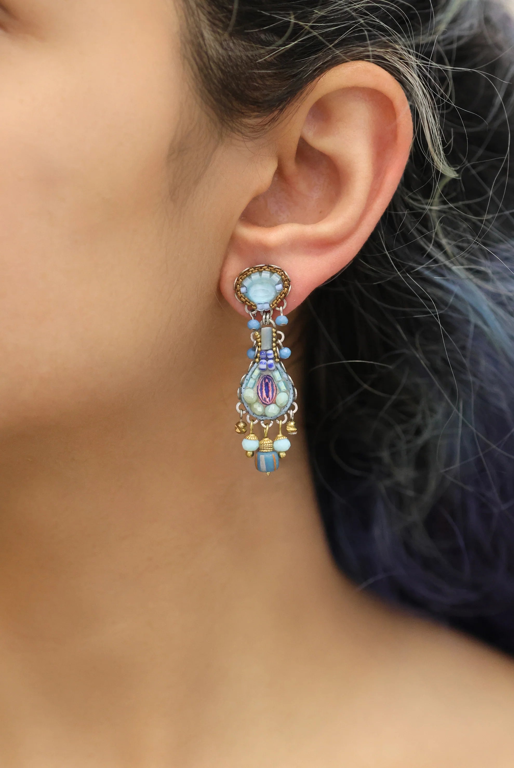 Ayala Bar Blue Bird Earrings - Flamingo