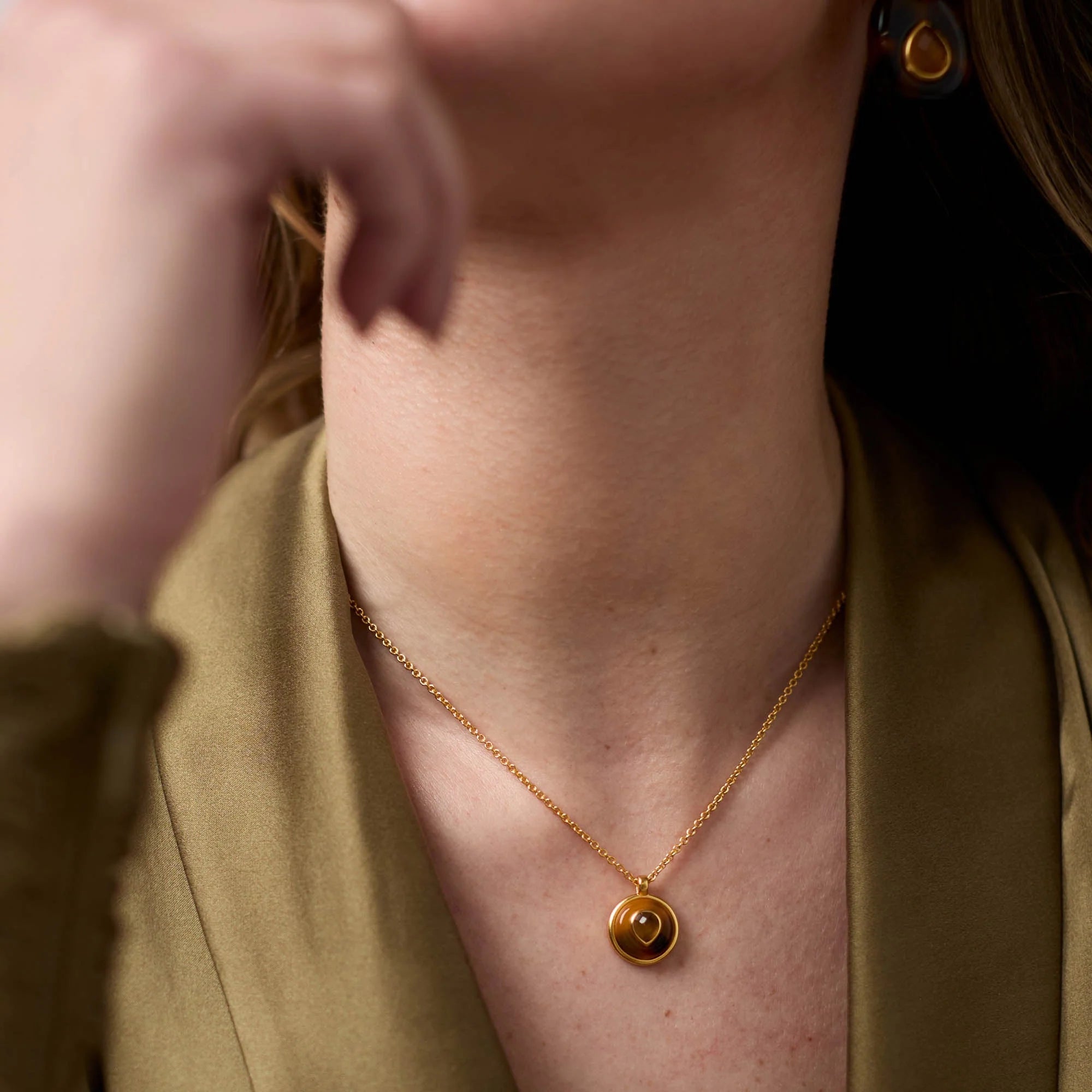 Julie Vos Carnaby Delicate Necklace - Tortoiseshell