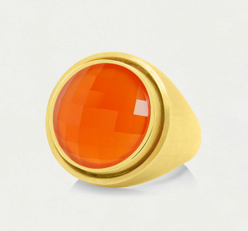 Dean Davidson Signet Ring - Orange Onyx