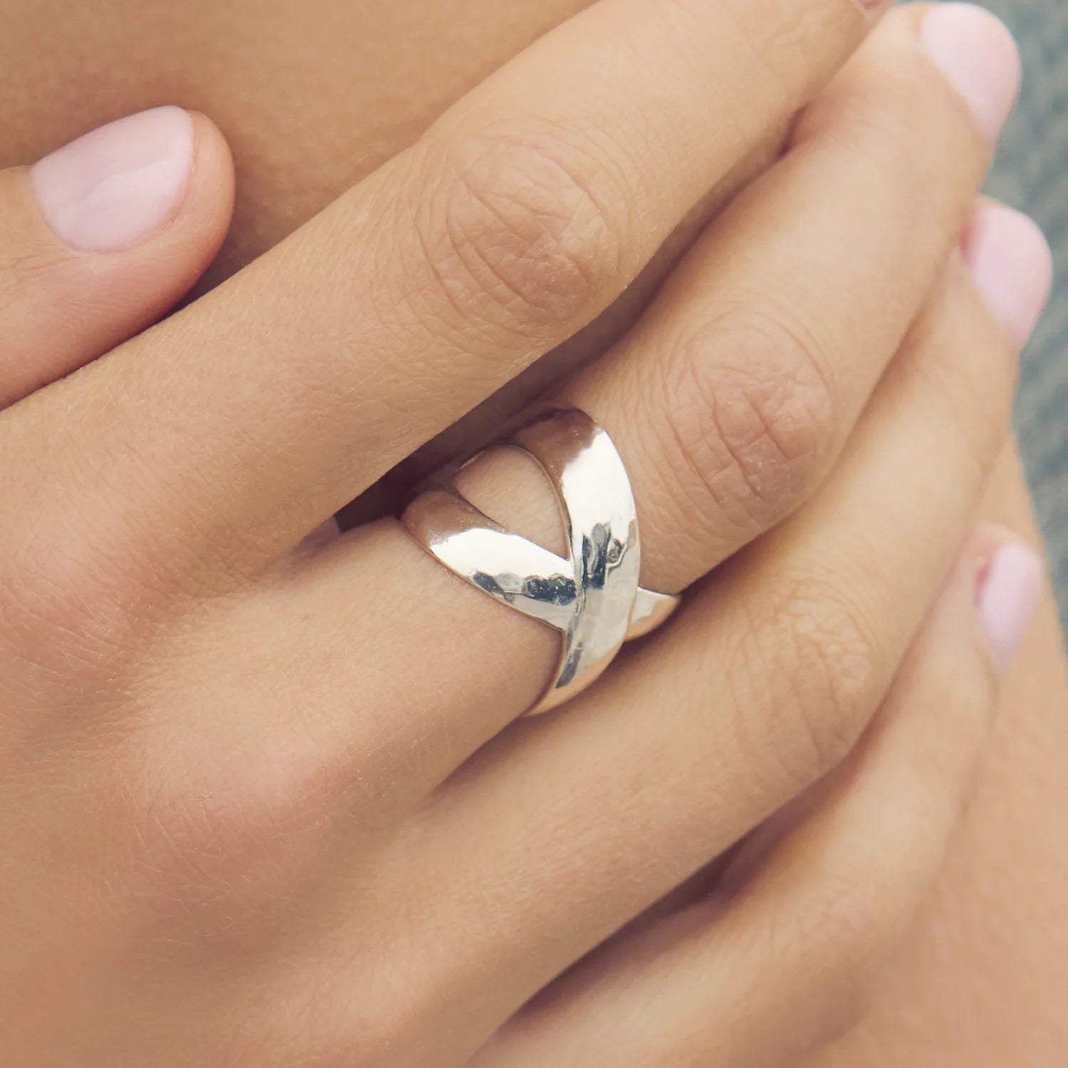 Julie Vos Catalina X Ring - Silver