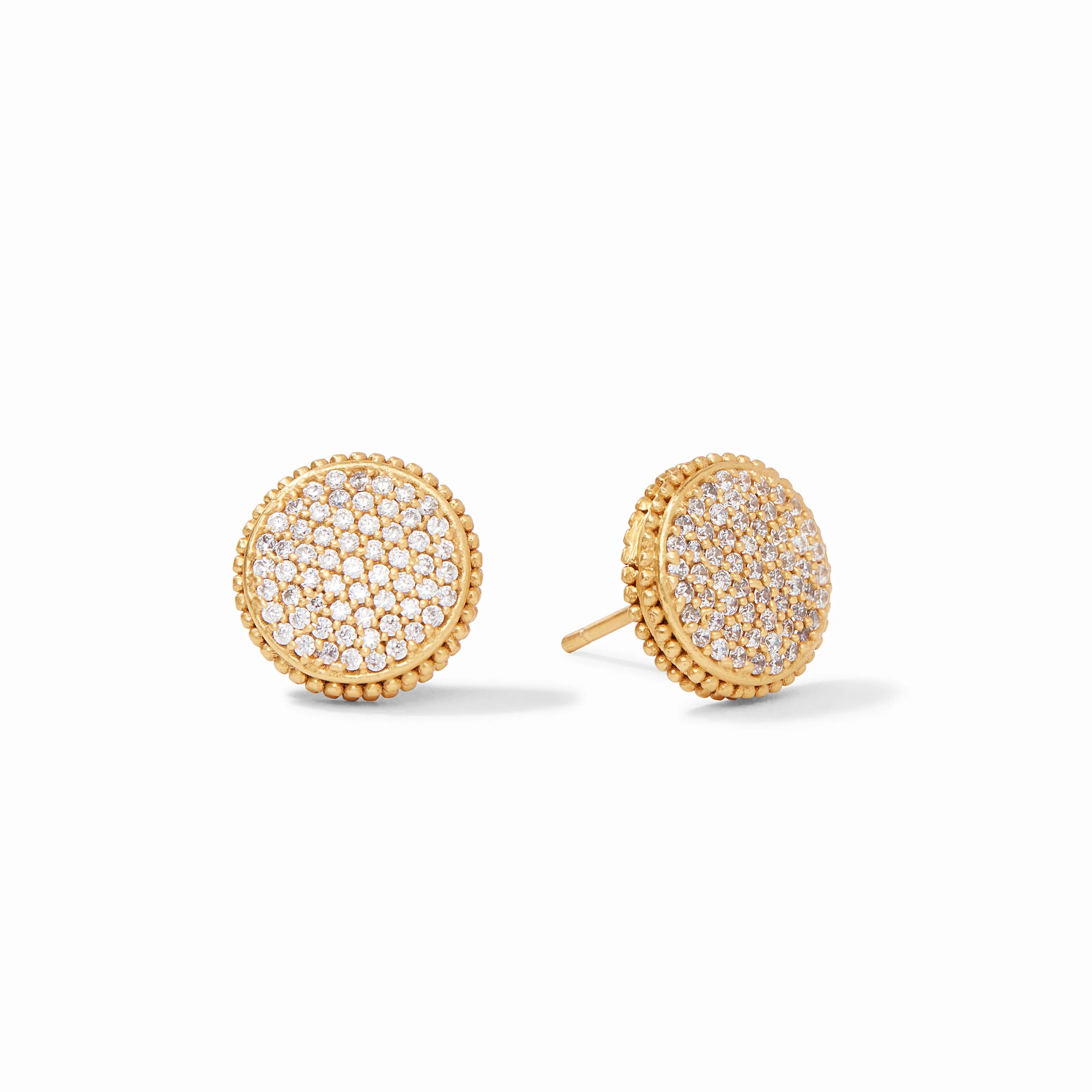 Jullie Vos Fleur-de-Lis Pavé Stud - Pavé Cubic Zirconia