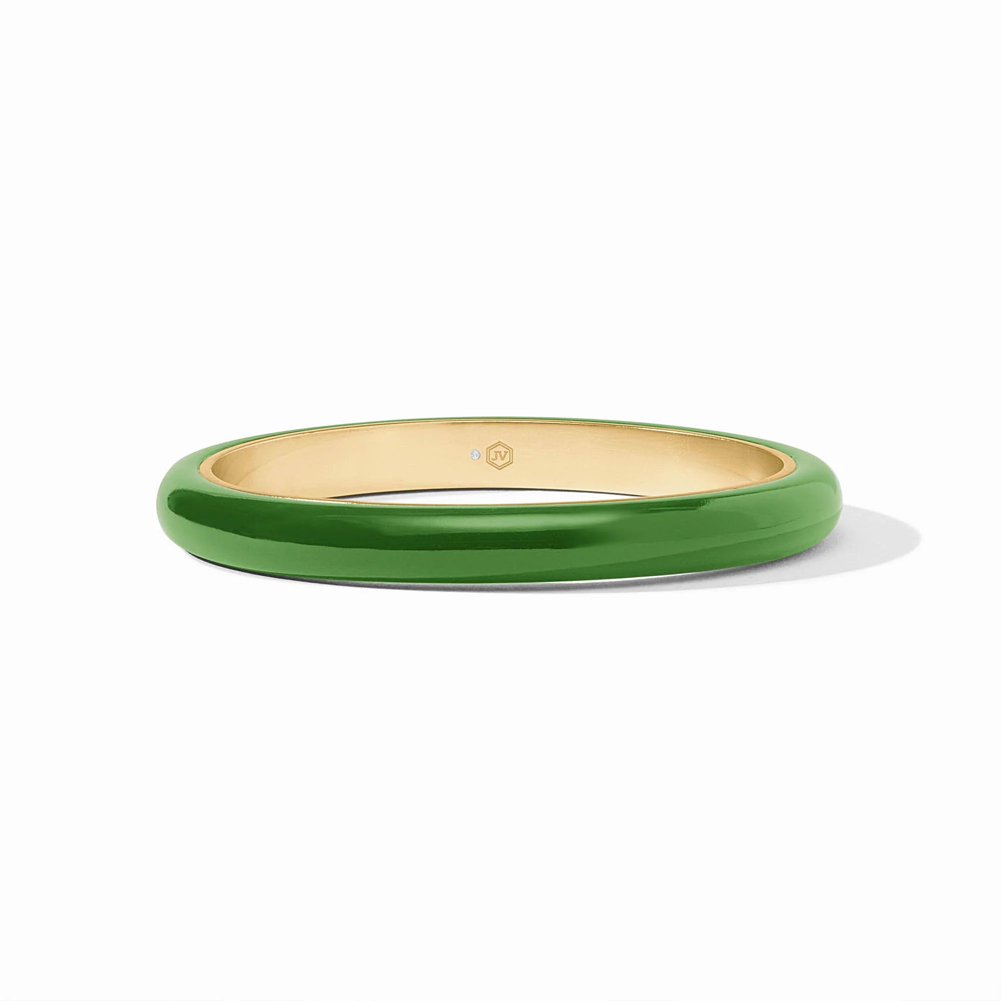 Julie Vos Madison Statement Bangle Palmetto Green - Large