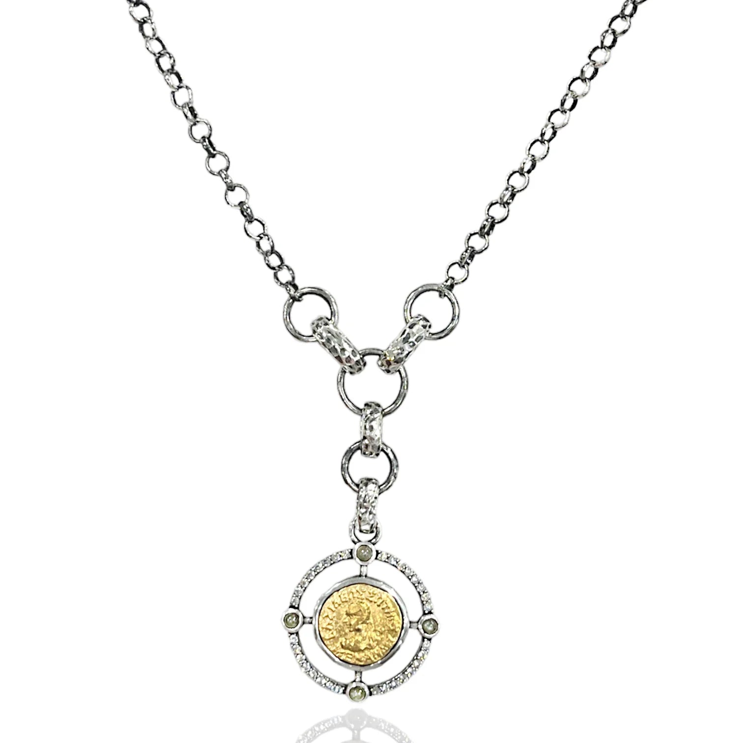 Tat 2 Designs - Vintage Silver Miko Coin Necklace