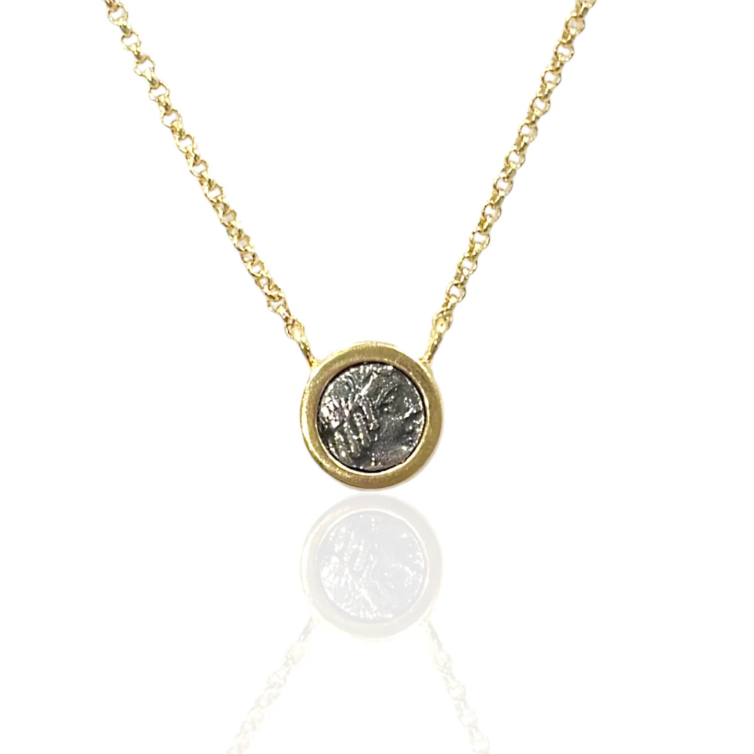 Tat 2 Designs - Gold Flora Coin Necklace