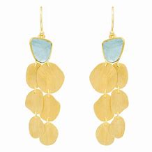 Marcia Moran Heather Gemstone Chandelier Earrings