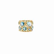 Julie Vos Kaleidoscope Statement Ring - Bahamian Blue