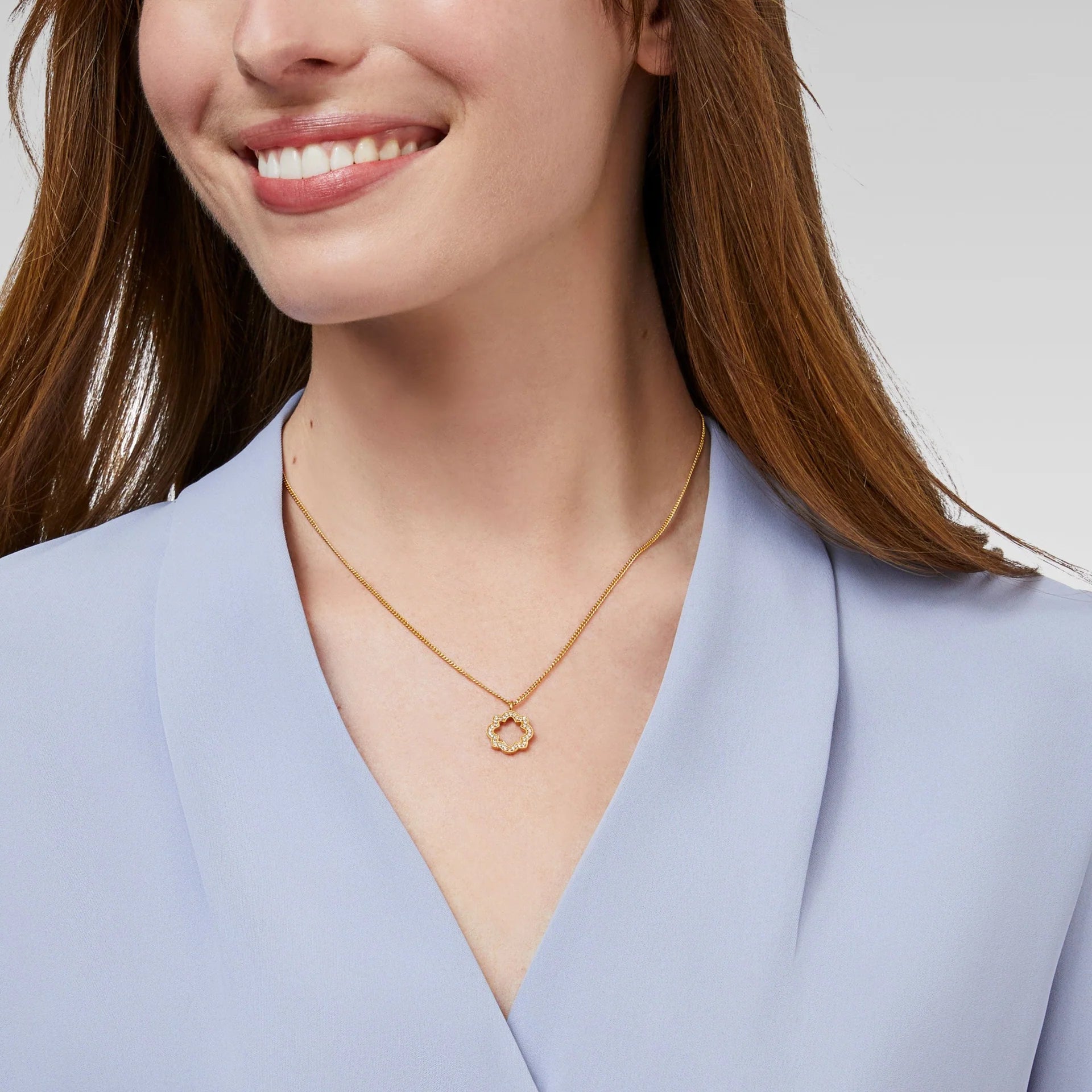 Julie Vos Odette Solitaire Necklace