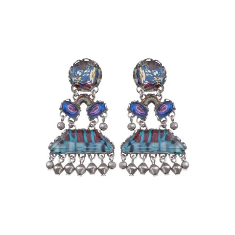 Ayala Bar Blue Stylish Earrings Magical Notes Set