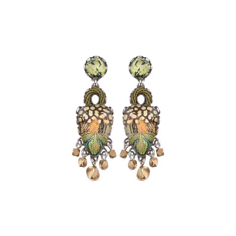 Ayala Bar Green Classic Earrings Dusk Set