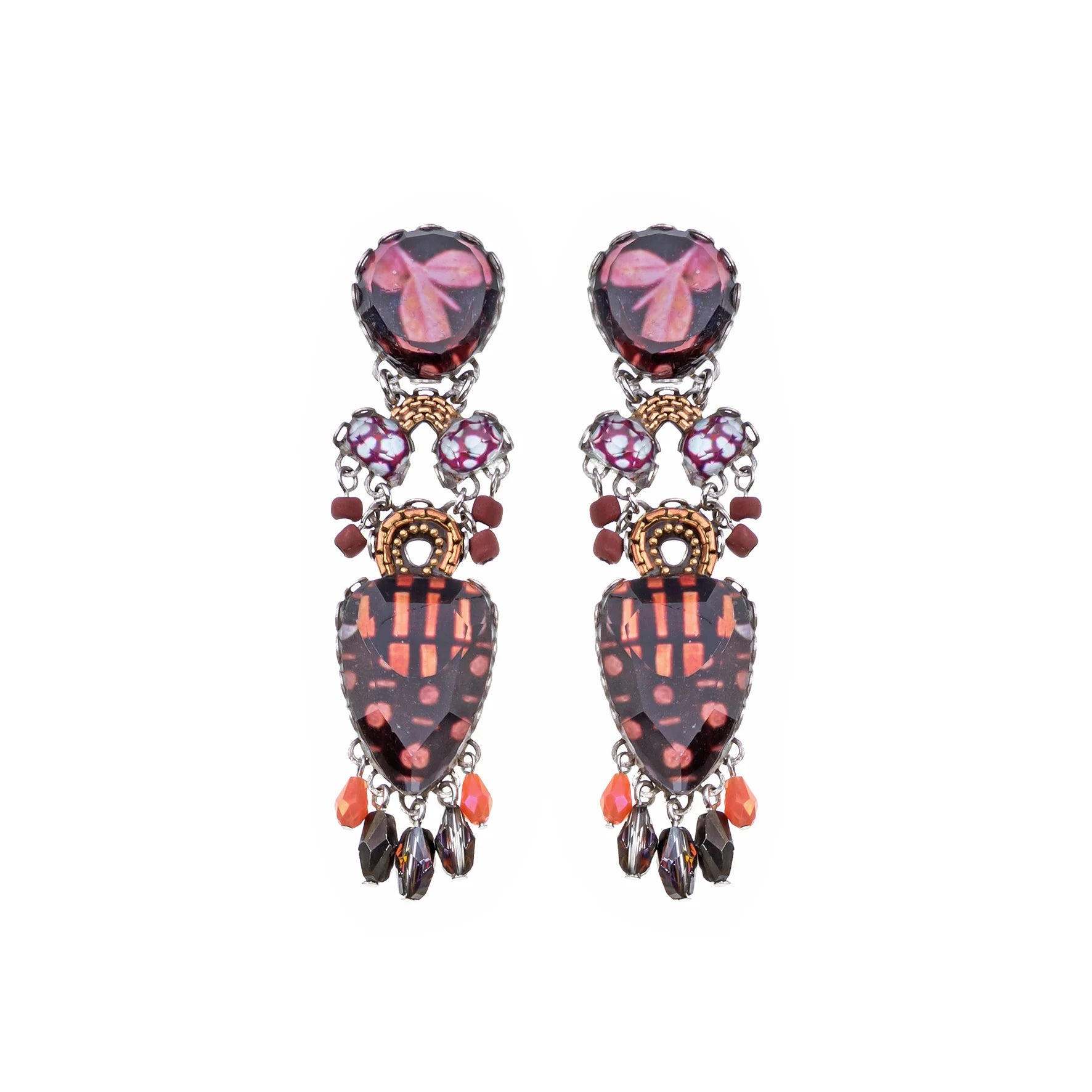 Ayala Bar - Rosy Clay Set - Veloura Earrings