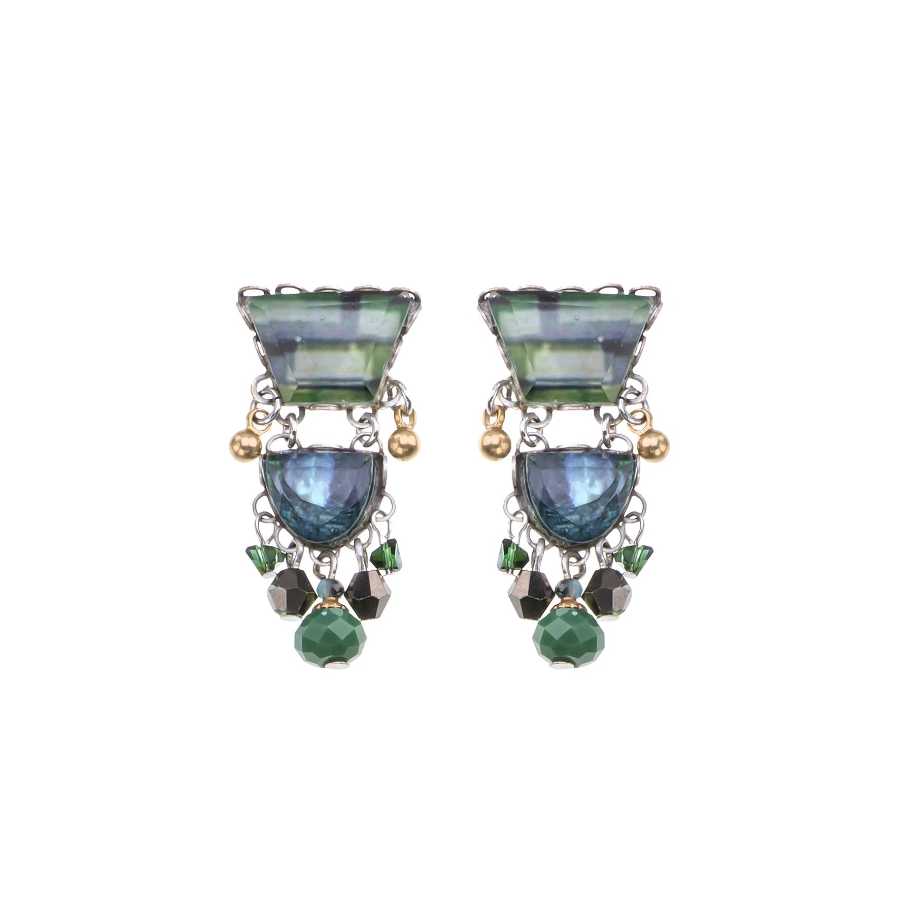Ayala Bar - Emerald Reflection Set - Everelle Earrings